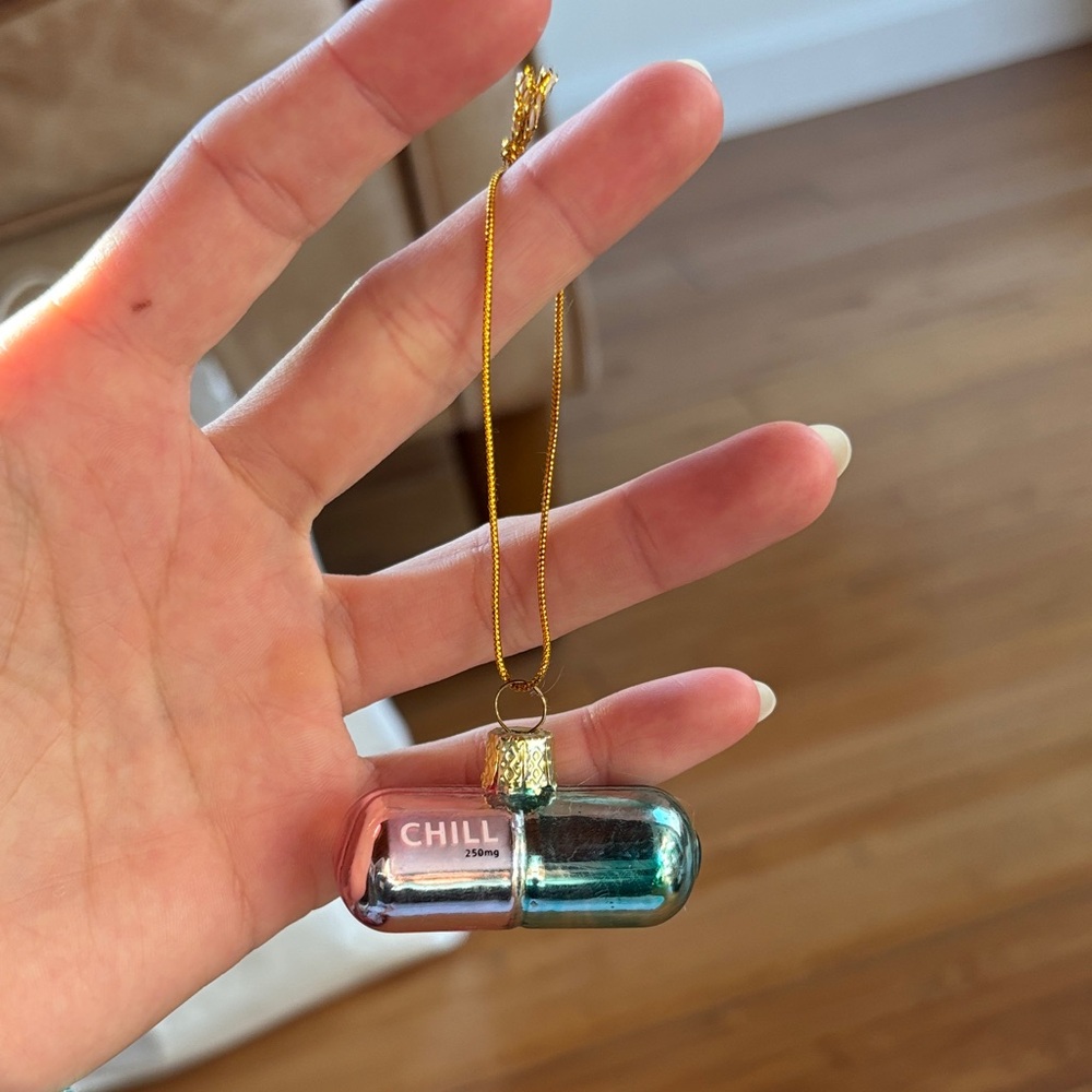 Chill pill ornament